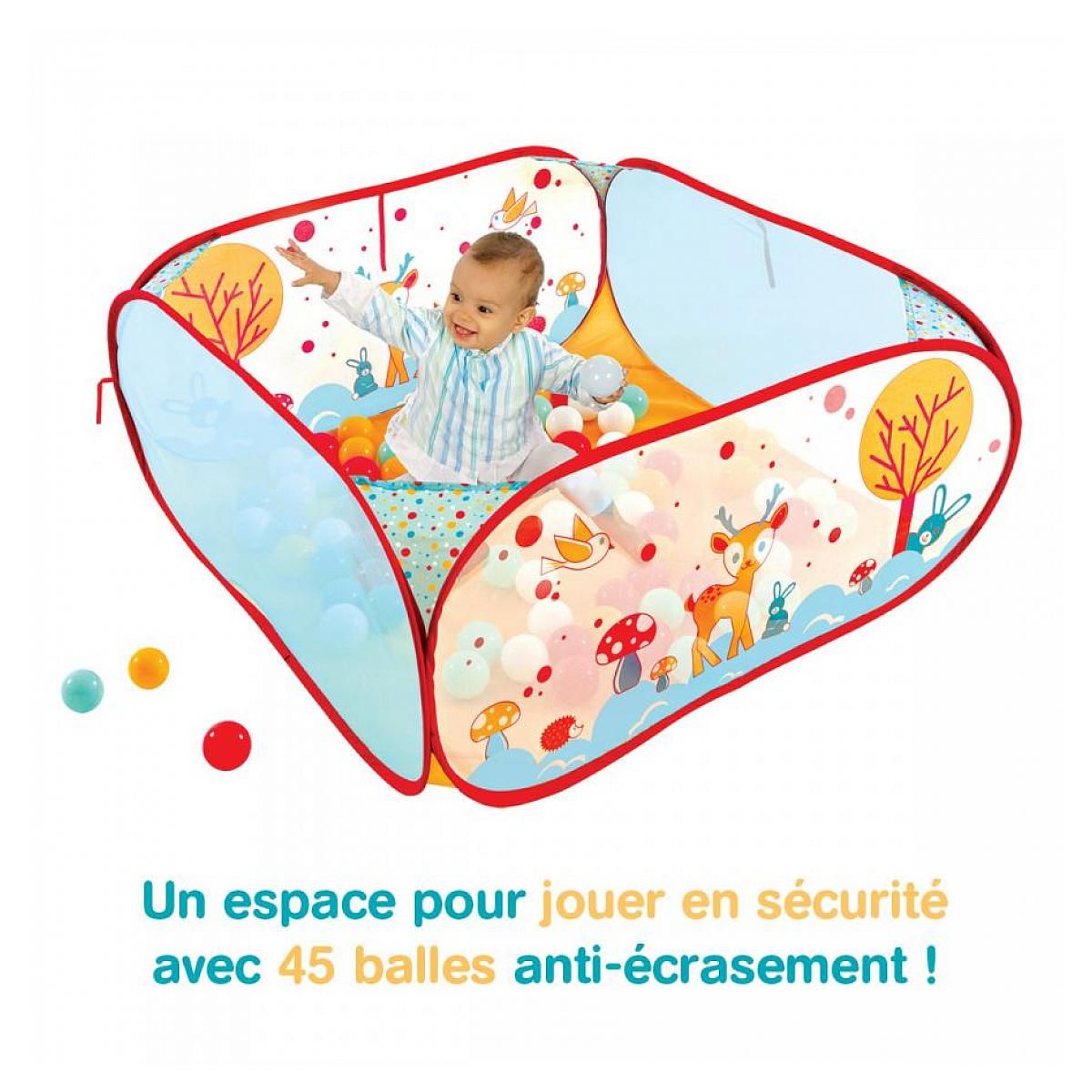 LUDI Aire d'éveil pop-up lapin