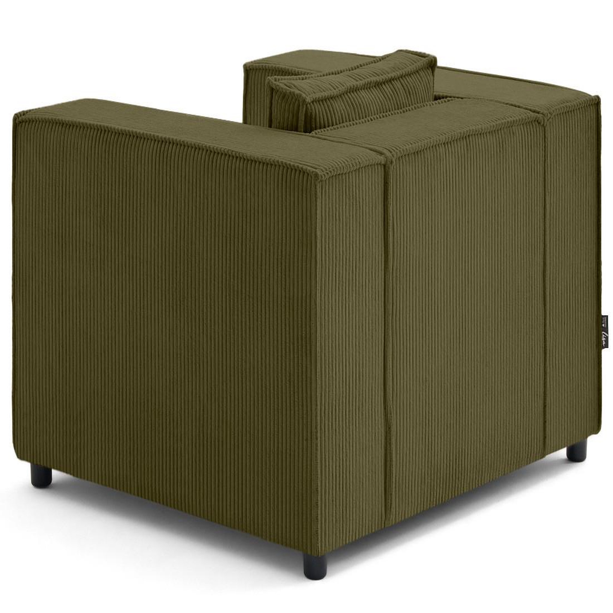 Voir la diapositive 4 : LISA DESIGN Stella - fauteuil en velours côtelé