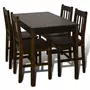 VIDAXL Table de salle a manger avec 4 chaises Marron