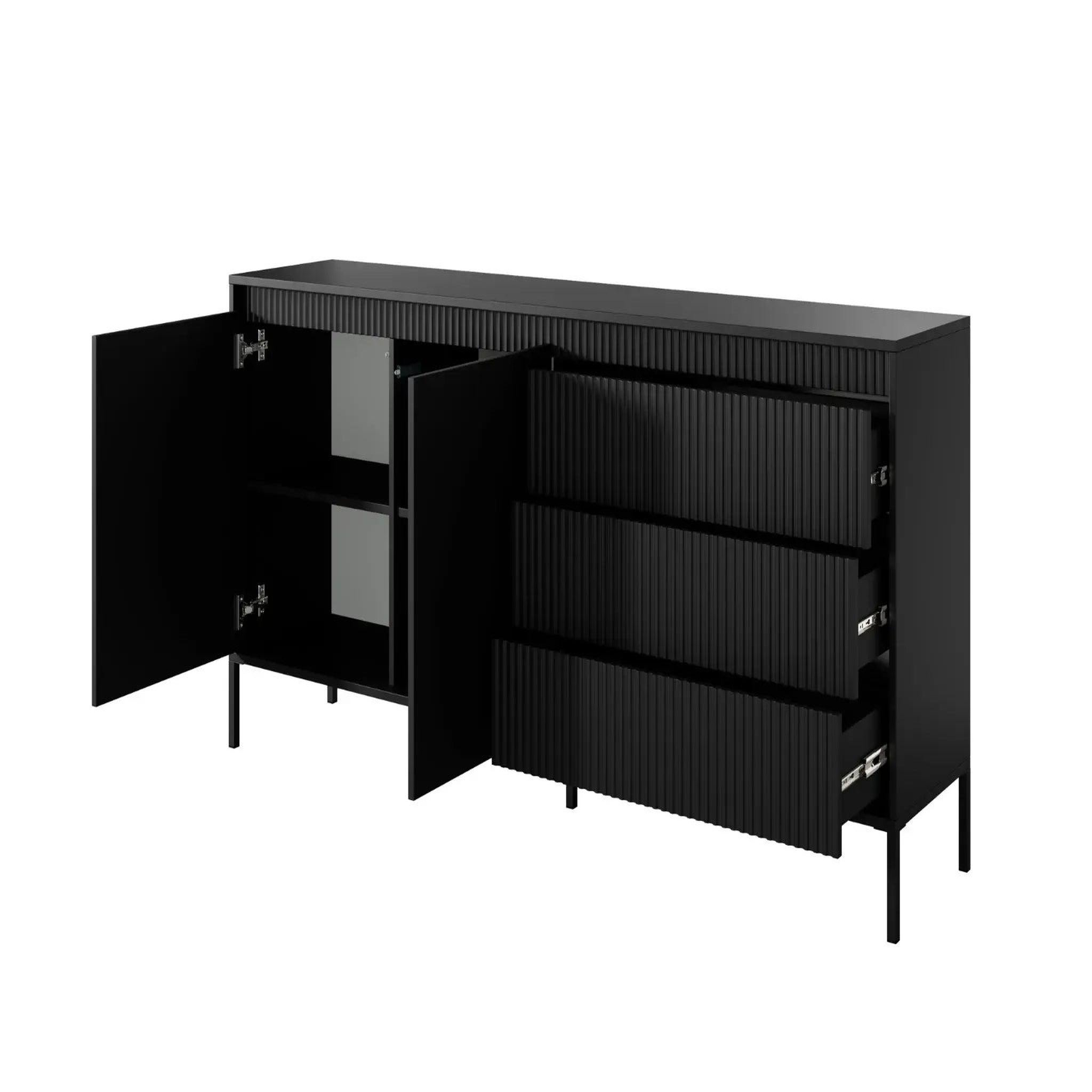 Voir la diapositive 6 : CASANOVA PARIS ALINA - Buffet 187cmpieds en métal