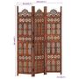 Voir la diapositive 6 : VIDAXL Cloison de separation 3 panneaux Marron 120x165cm Bois manguier