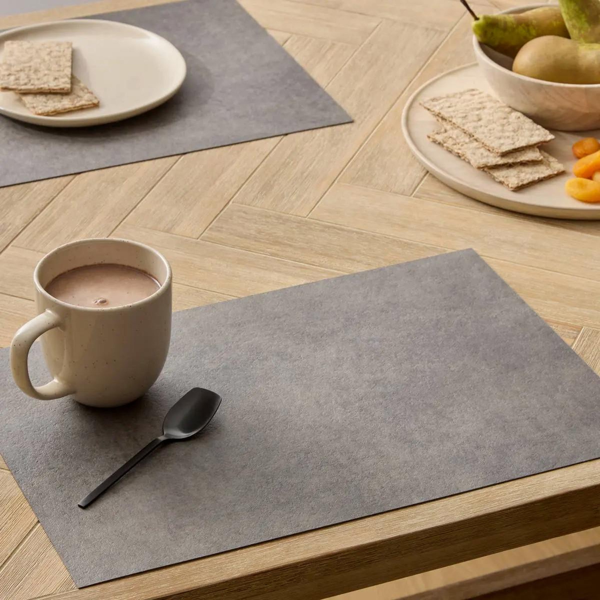 Voir la diapositive 2 : SECRET DE GOURMET Set de table  authentique  30x45cm béton