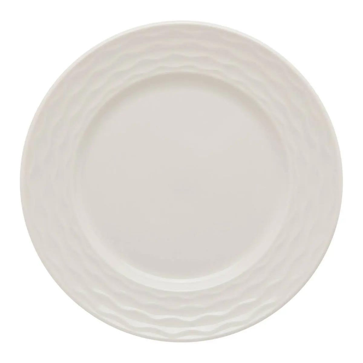 SECRET DE GOURMET Service de Table 12 Pièces  Paloma  27cm Blanc
