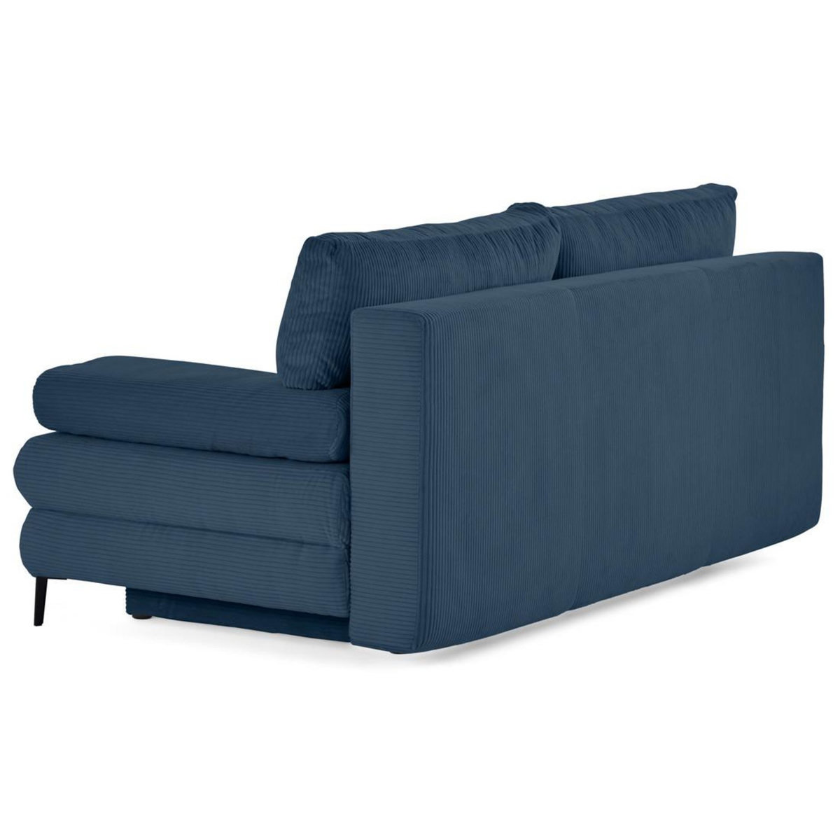 BEST MOBILIER Elton - canapé 3 places convertible avec coffre en velours côtelé