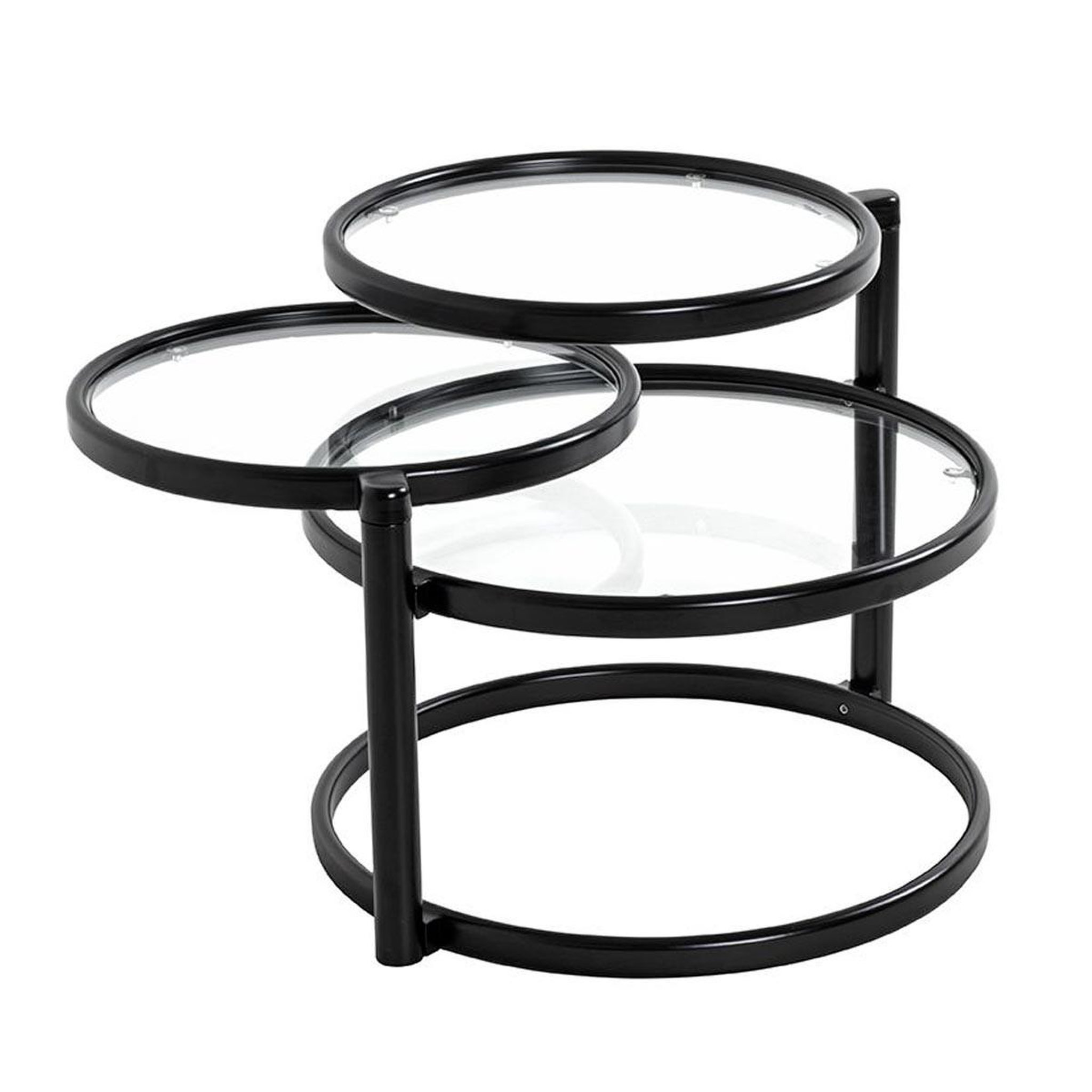 Voir la diapositive 2 : Paris Prix Table basse en verre  blaise  140cm noir