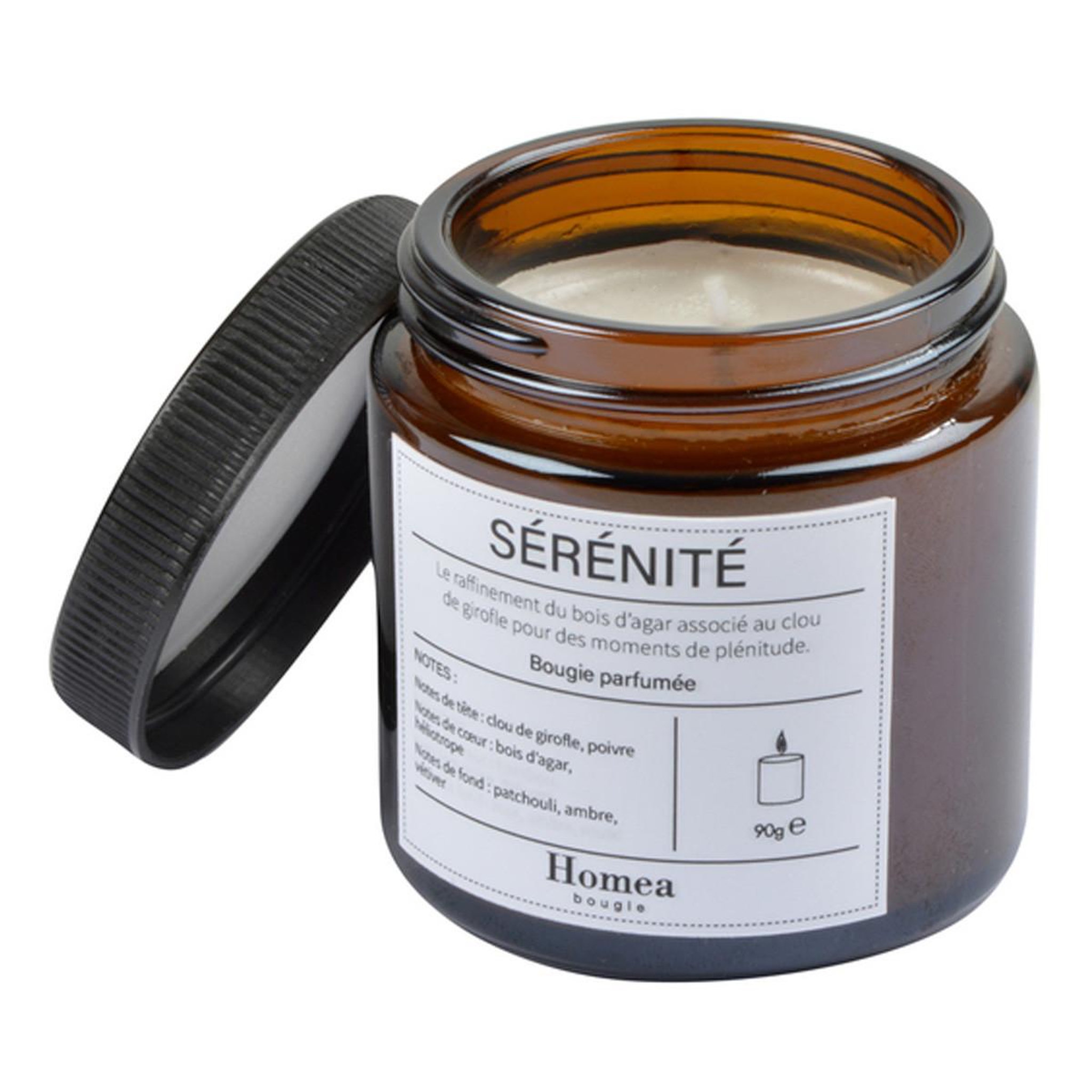 HOMEA Bougie verrine parfumée  apothicaire  90g sérénité