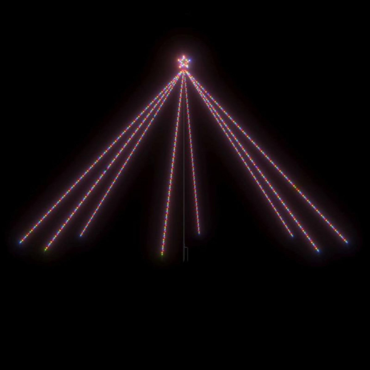 VIDAXL Sapin de Noël à LED Int Extérieur 800 LED colorées 5 m