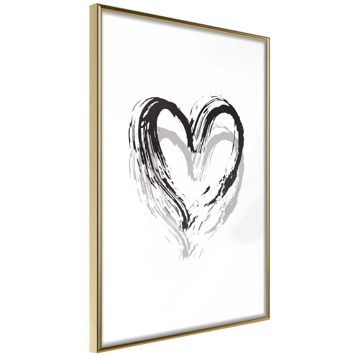Paris Prix Affiche Murale Encadrée  Painted Declaration of Love