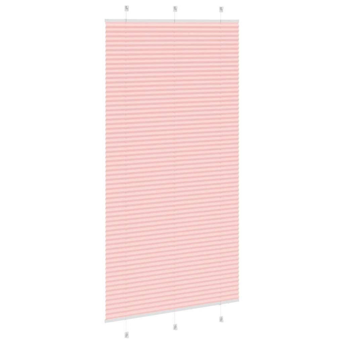 VIDAXL Store plisse rose 110x200 cm largeur du tissu 109,4cm polyester