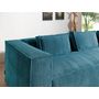 Voir la diapositive 4 : LISA DESIGN Stella - canapé d'angle - en velours côtelé - 4 places -style contemporain - droit