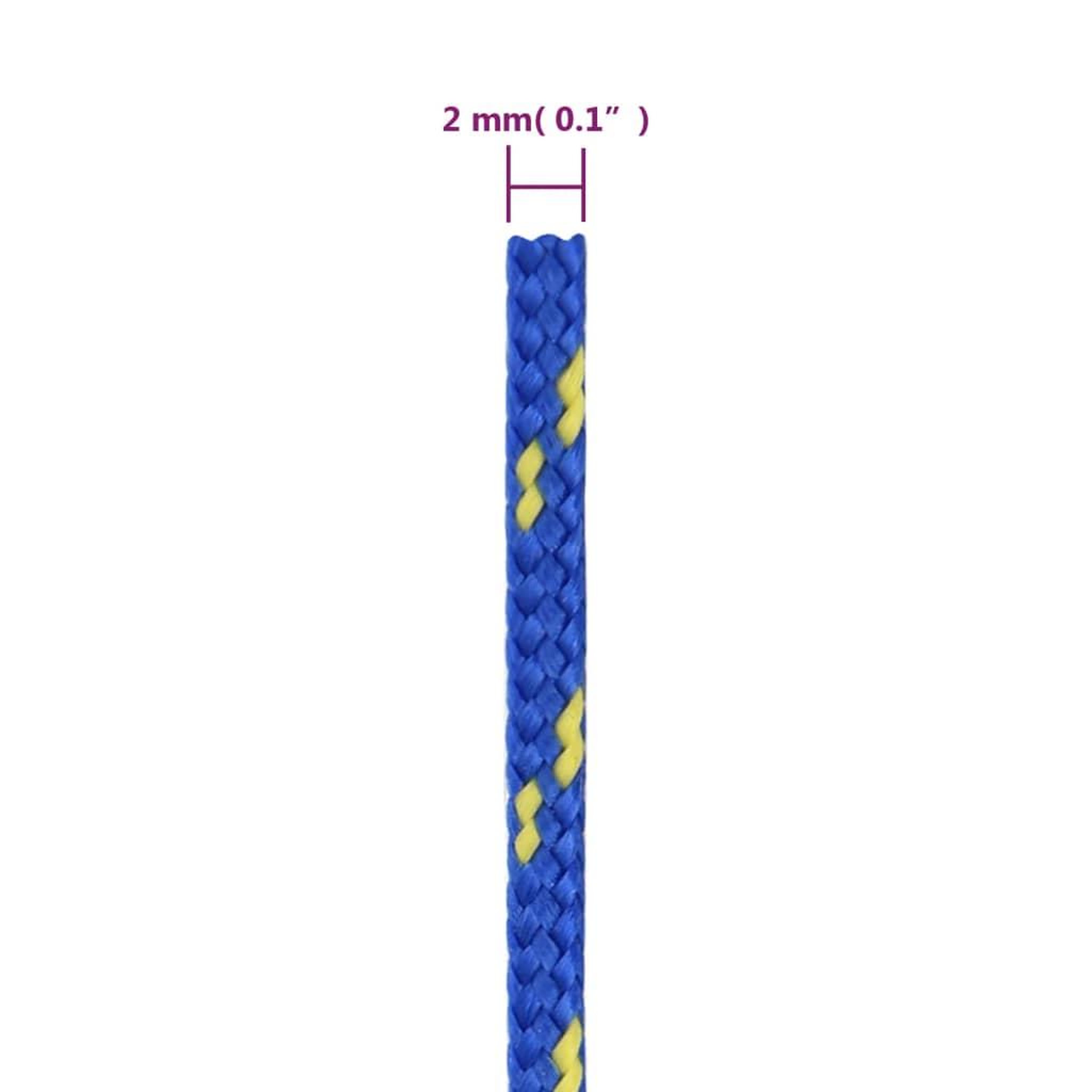 Voir la diapositive 6 : VIDAXL Corde de bateau Bleu 2 mm 25 m Polypropylene