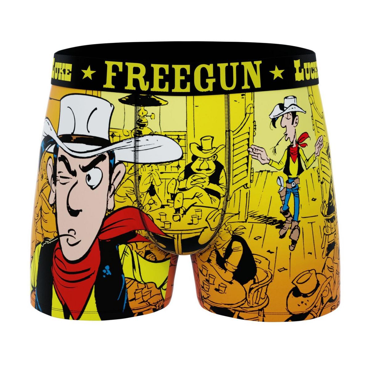 FREEGUN Lot de 4 boxers homme Lucky Luke