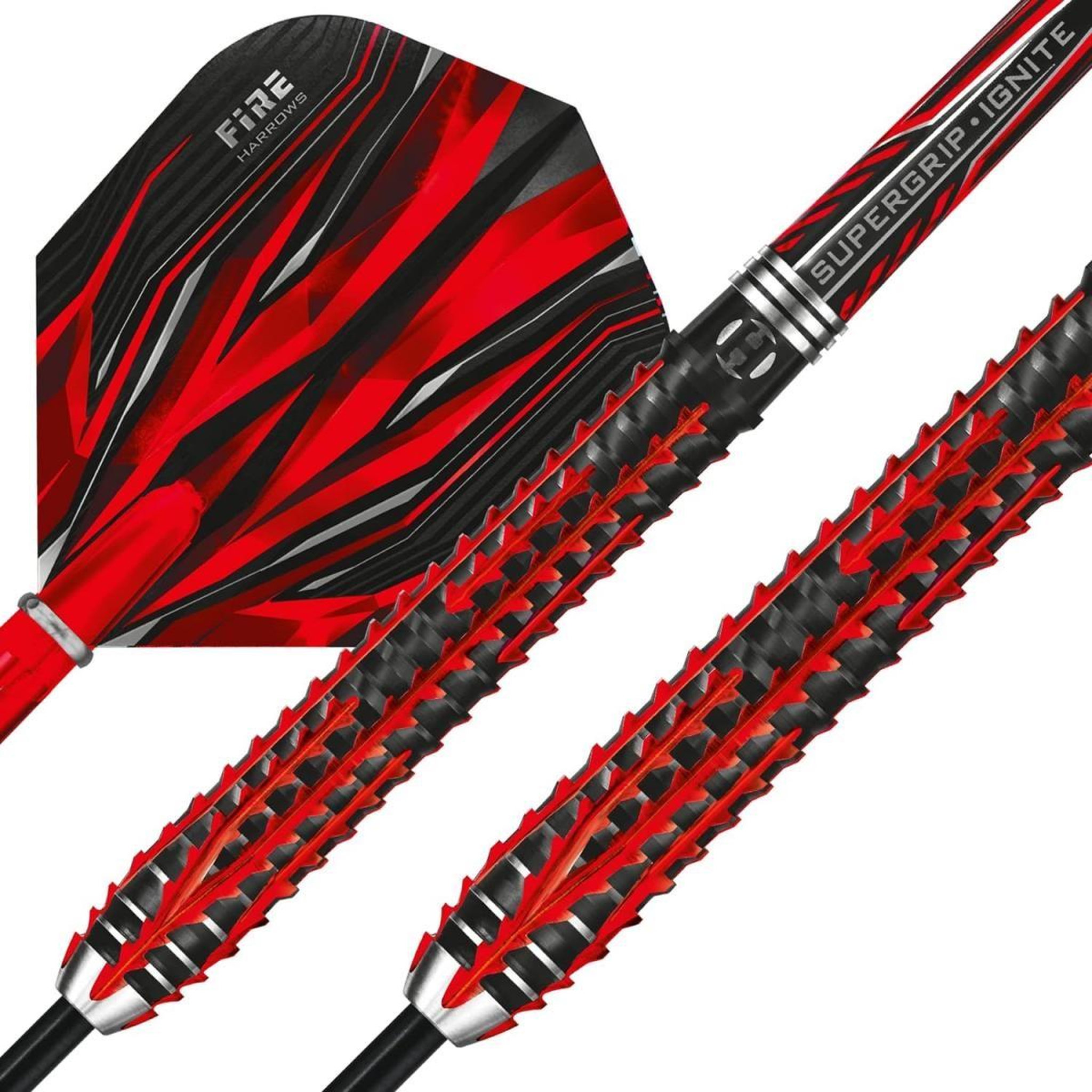 Voir la diapositive 2 : Harrows Fléchettes fire inferno 90 steel 23g r