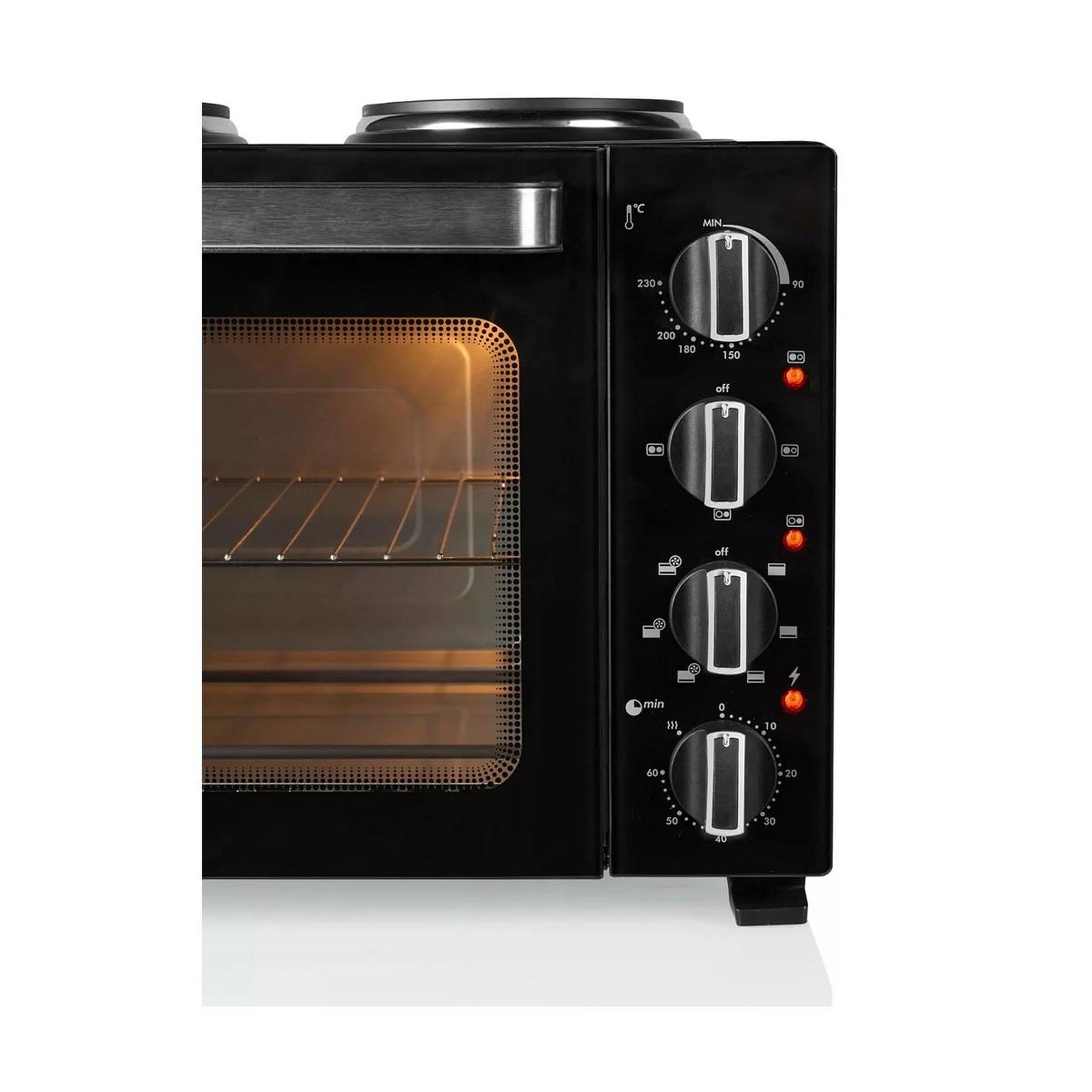 Voir la diapositive 6 : TRISTAR Four grill 35l 3200w avec plaques électriques - OV-3670