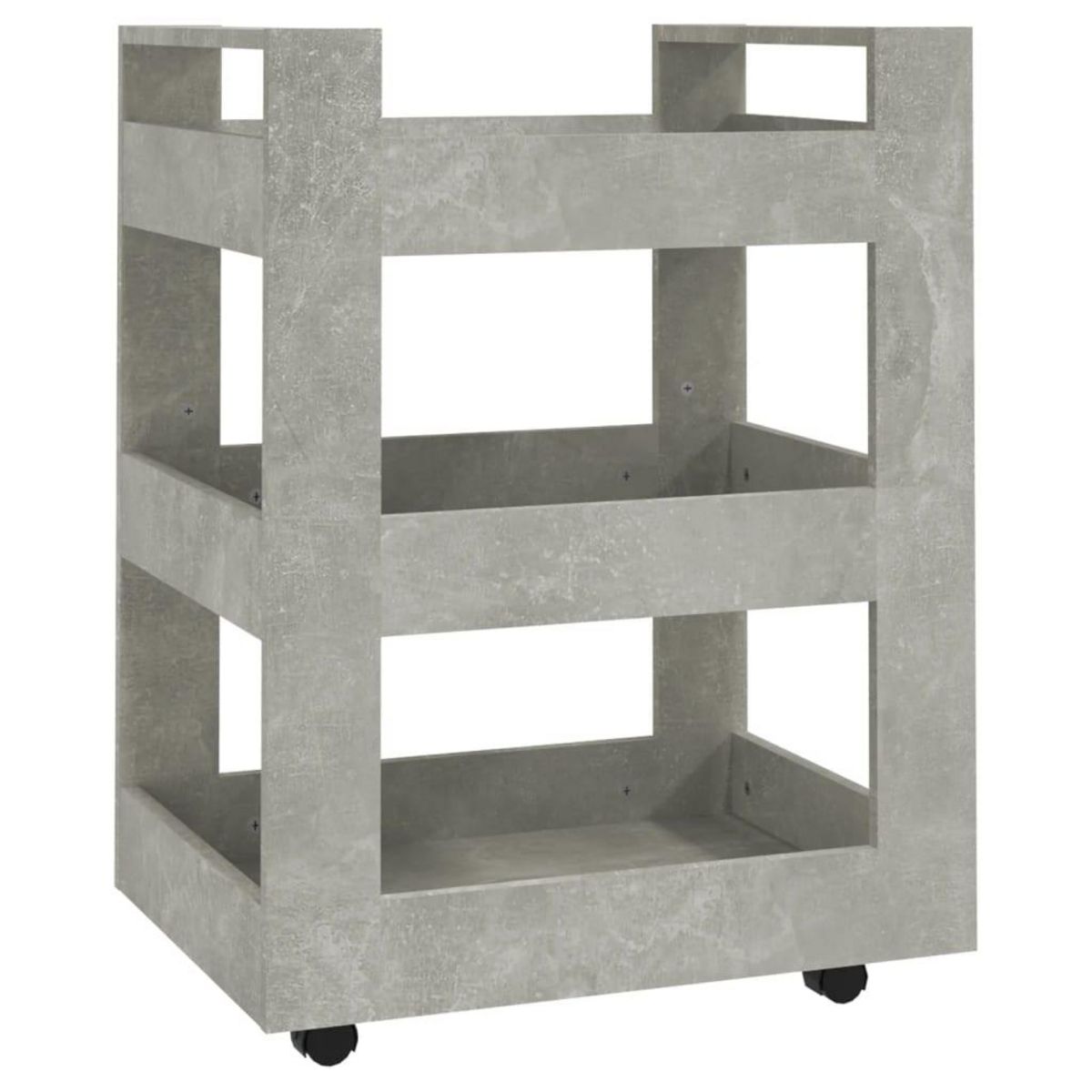 VIDAXL Chariot de cuisine Gris beton 60x45x80 cm Bois d'ingenierie