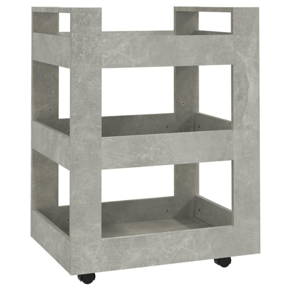 VIDAXL Chariot de cuisine Gris beton 60x45x80 cm Bois d'ingenierie