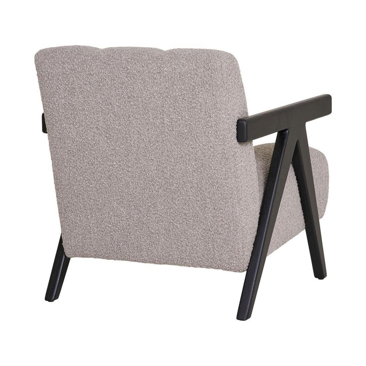 LISA DESIGN Almeria - fauteuil avec accoudoirs - en tissu bouclette