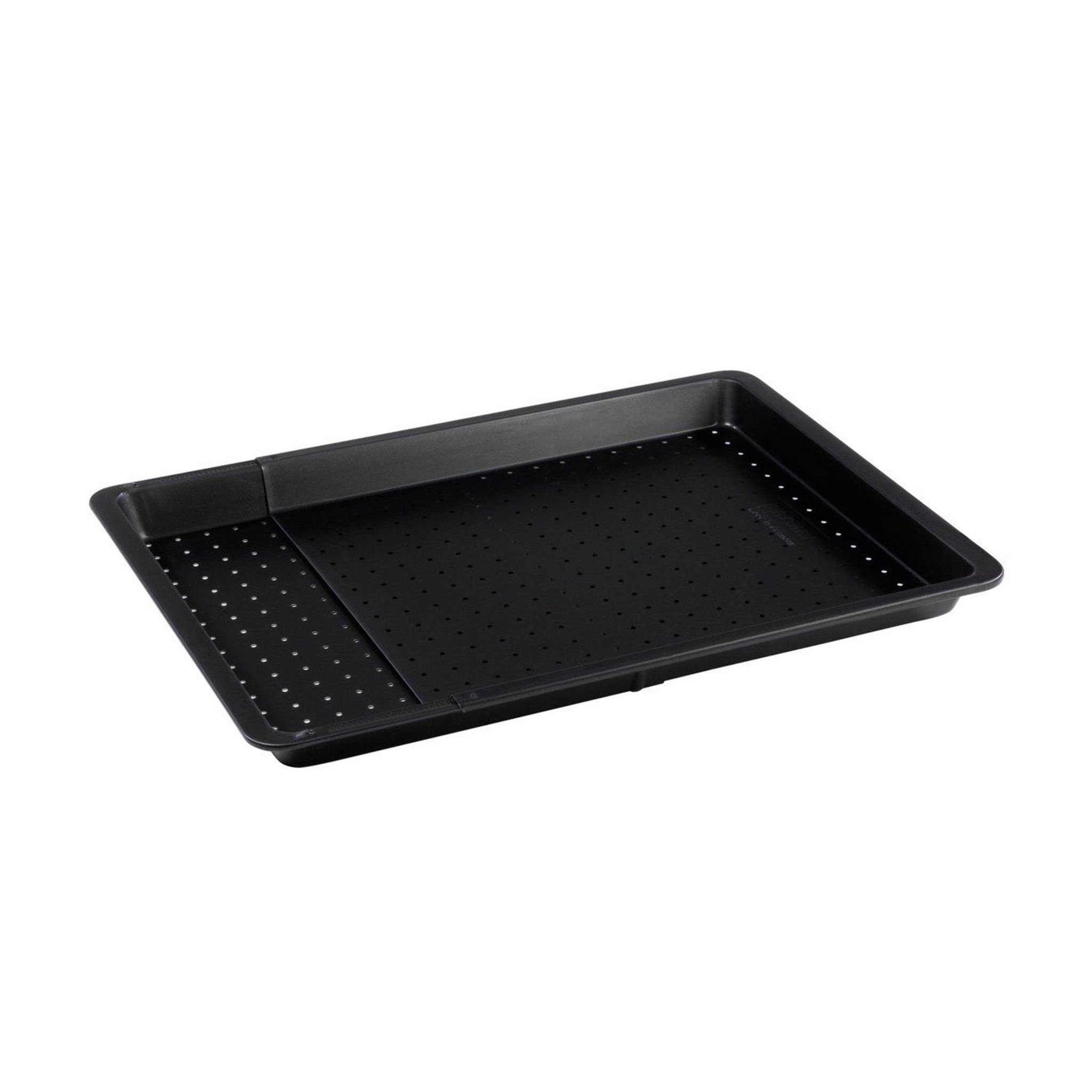 ZENKER Plaque à pizza rectangulaire perforée extensible 37 à 52 x 33 cm zenker black metallic