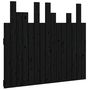 Voir la diapositive 2 : VIDAXL Tete de lit murale Noir 95,5x3x80 cm Bois massif de pin