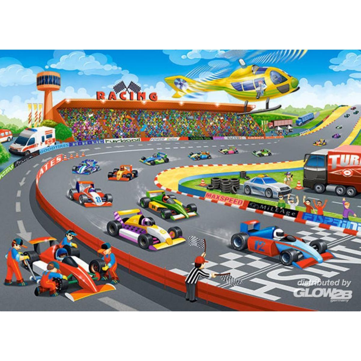 Castorland Puzzle 100 pièces : Course de formule 1