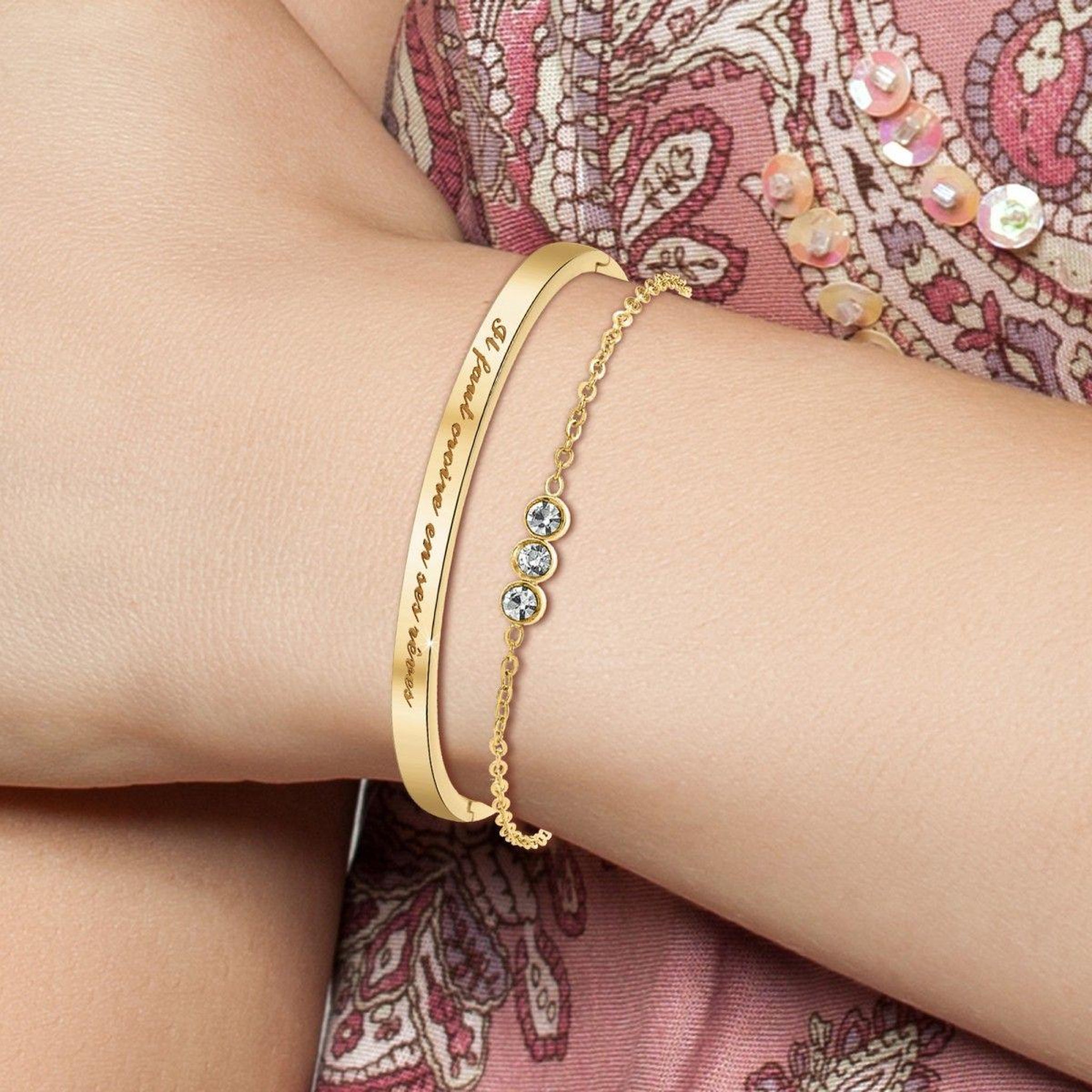 Voir la diapositive 2 : SC BOHEME Set de 2 bracelets SC Bohème®