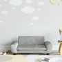 Voir la diapositive 1 : VIDAXL Canape pour enfants gris clair 70x45x33 cm velours