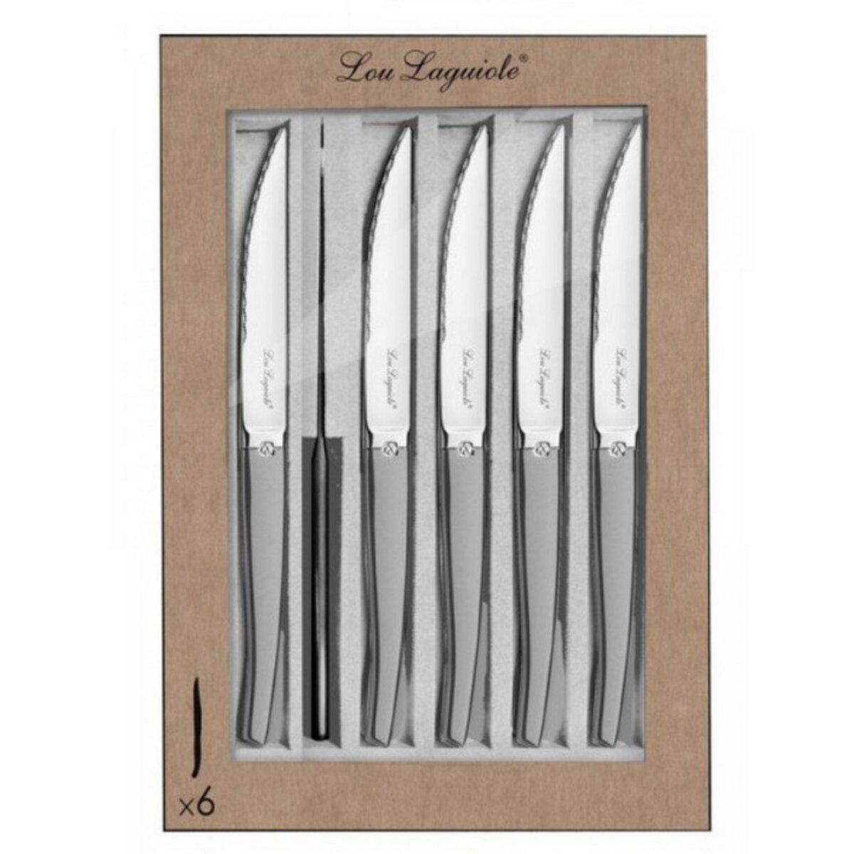 Laguiole Coffret de 6 couteaux à steak - 251306mb02k35 pas cher