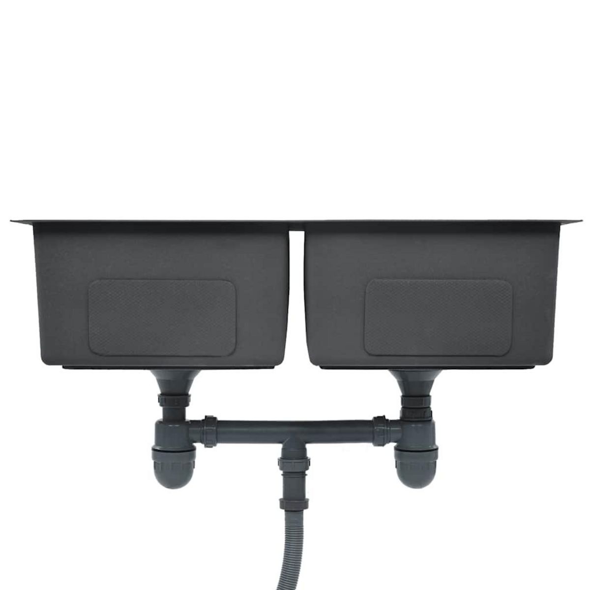 VIDAXL Evier de cuisine fait a la main Acier inoxydable