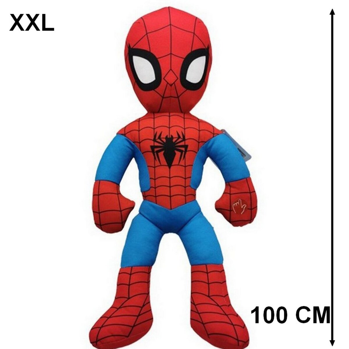 XXL Peluche Spiderman sonore 100 cm avec son Geante pas cher 
