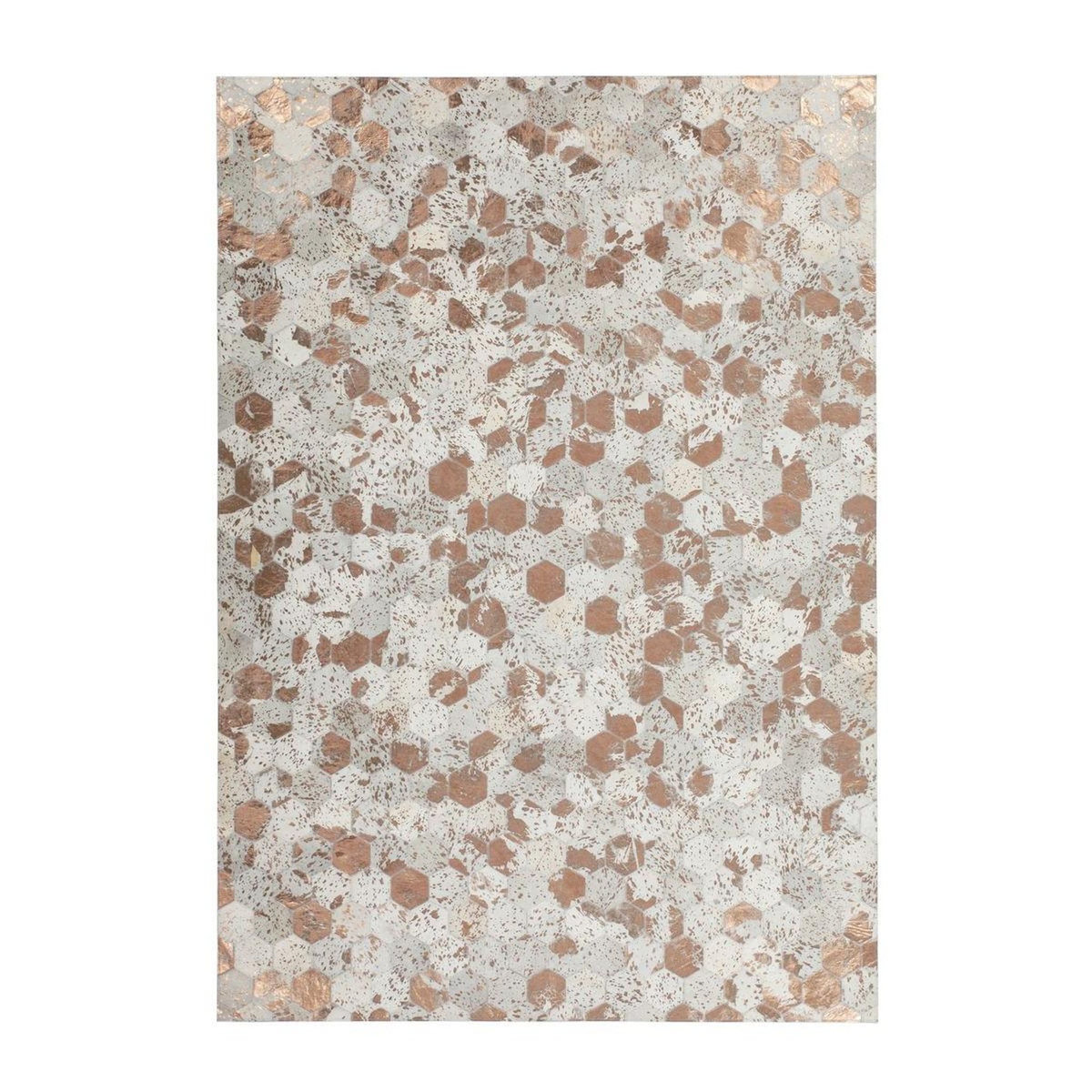Paris Prix Tapis Tissé Effet Métallique  Spark  Ivoire & Chrome