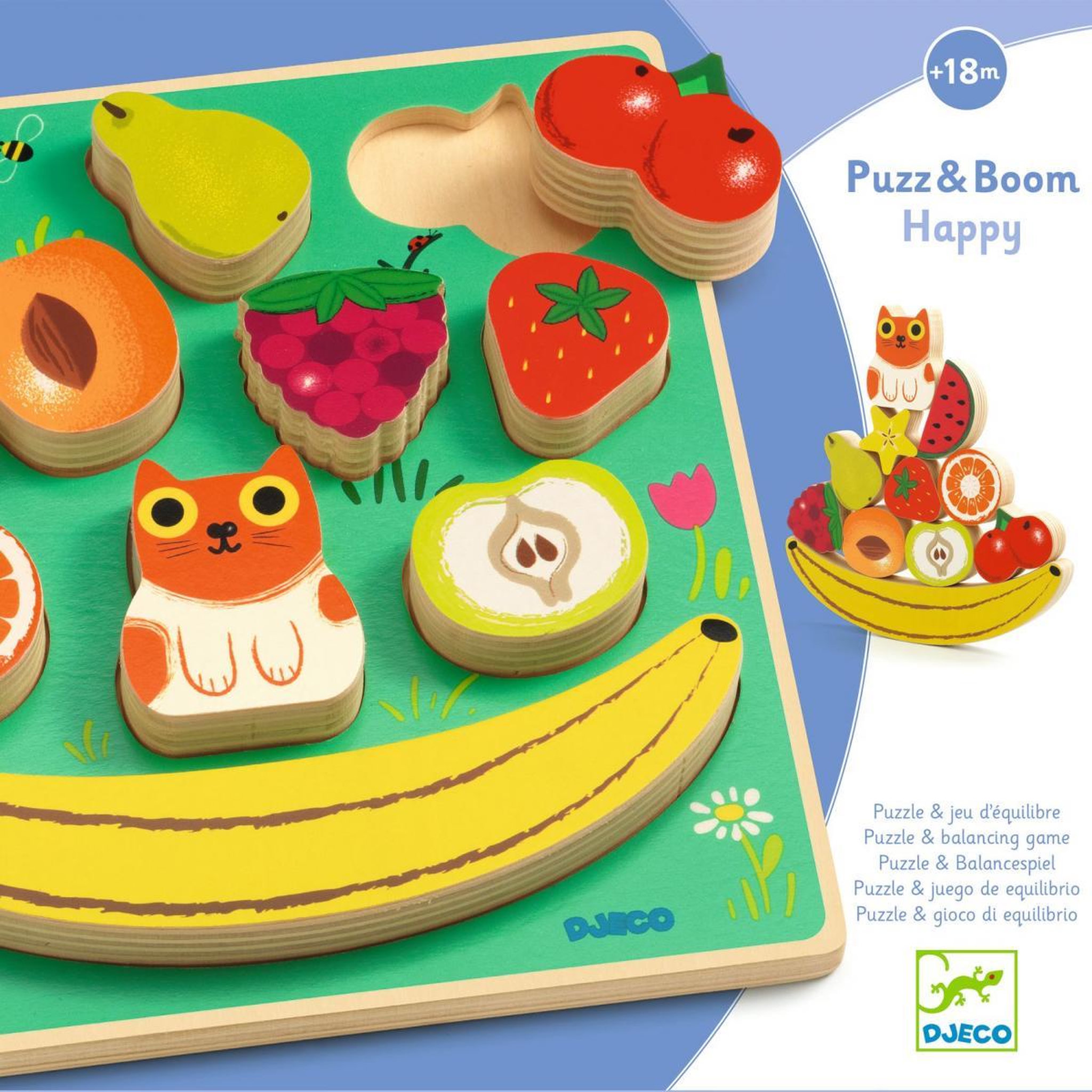 Djeco Puzz  and  Boom Happy puzzle d encastrement