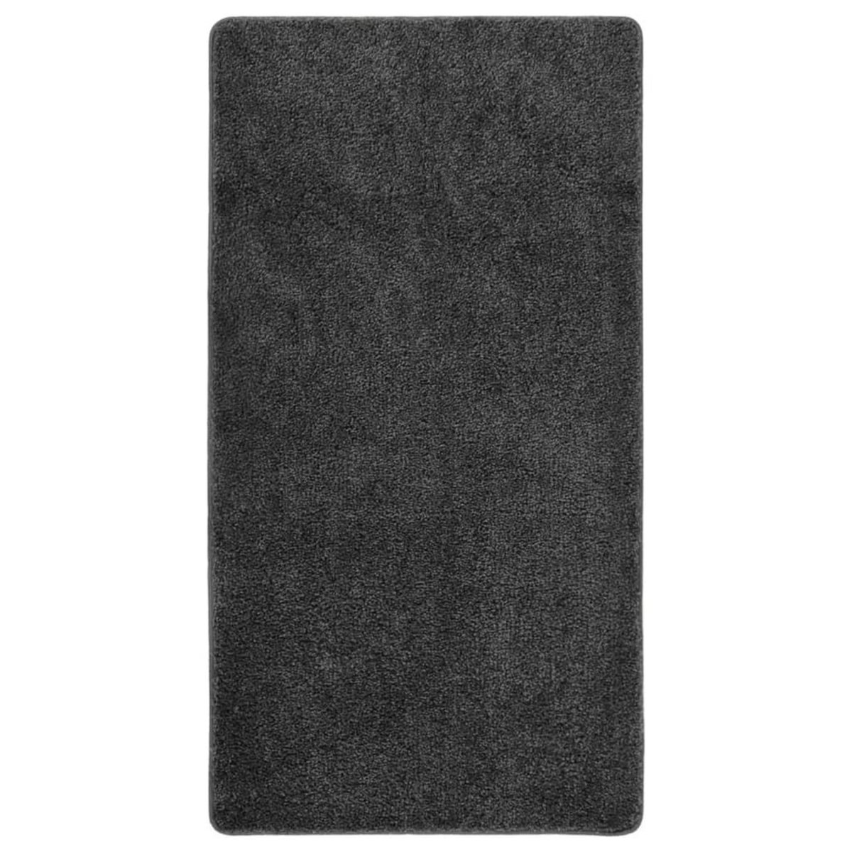 VIDAXL Tapis shaggy antiderapant Gris 80x150 cm