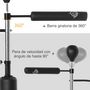 Voir la diapositive 4 : HOMCOM Sac de frappe boxe autoportant punching ball brunier 3 en 1 revêtement synthétique dim. 88L x 50l x 160-230H cm noir