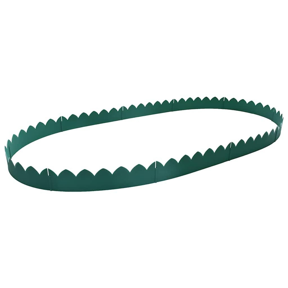 VIDAXL Bordures de jardin 10 pcs Vert 65x15 cm PP