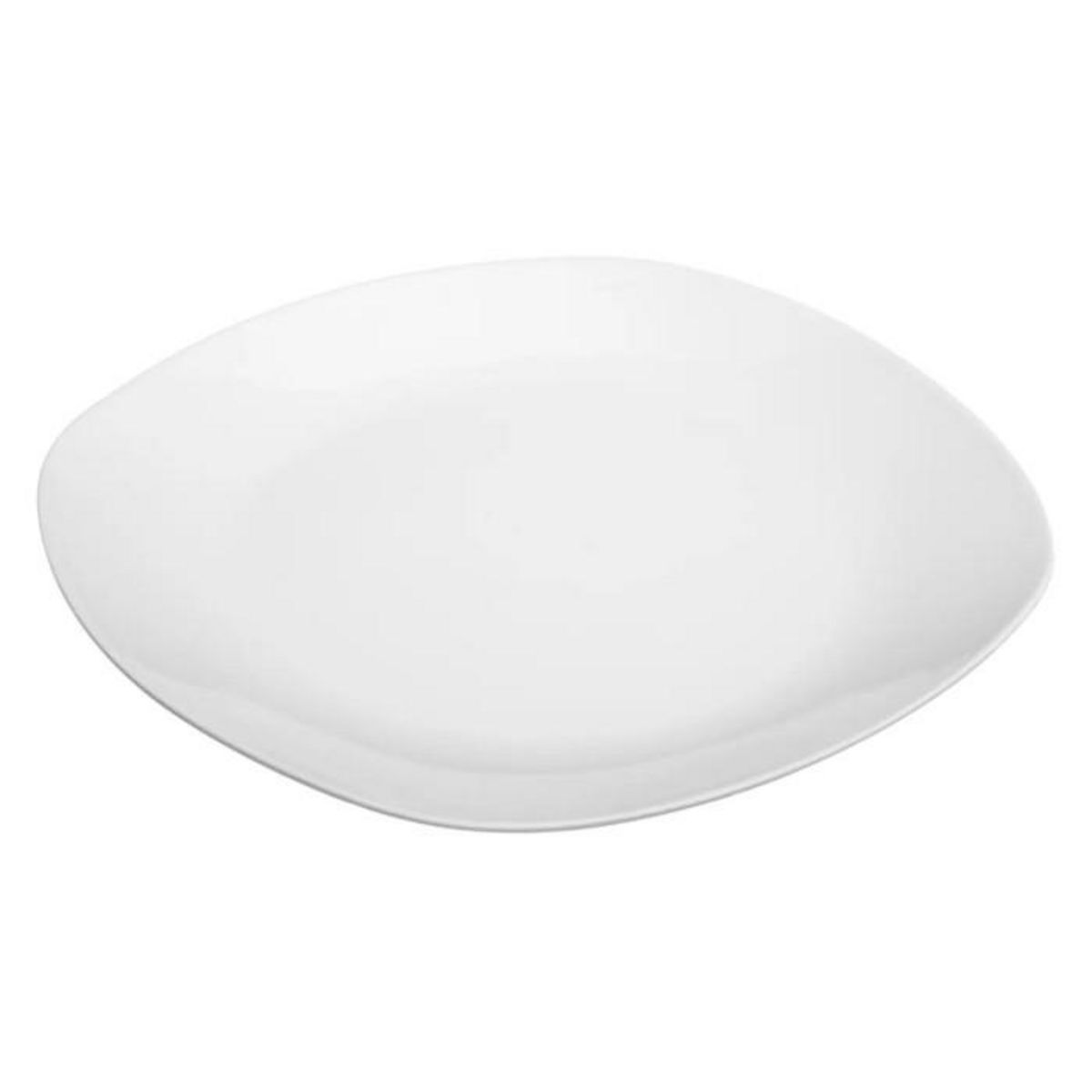 SECRET DE GOURMET Lot de 6 Assiettes Plates  Plaza  25cm Blanc