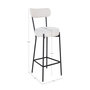 Voir la diapositive 6 : LISA DESIGN Ivanec - tabouret de bar - en tissu bouclette