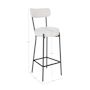 Voir la diapositive 6 : LISA DESIGN Ivanec - tabouret de bar - en tissu bouclette