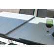 ELIXIR Table de jardin extensible 240/300x100cm aluminium gris SEVILLA