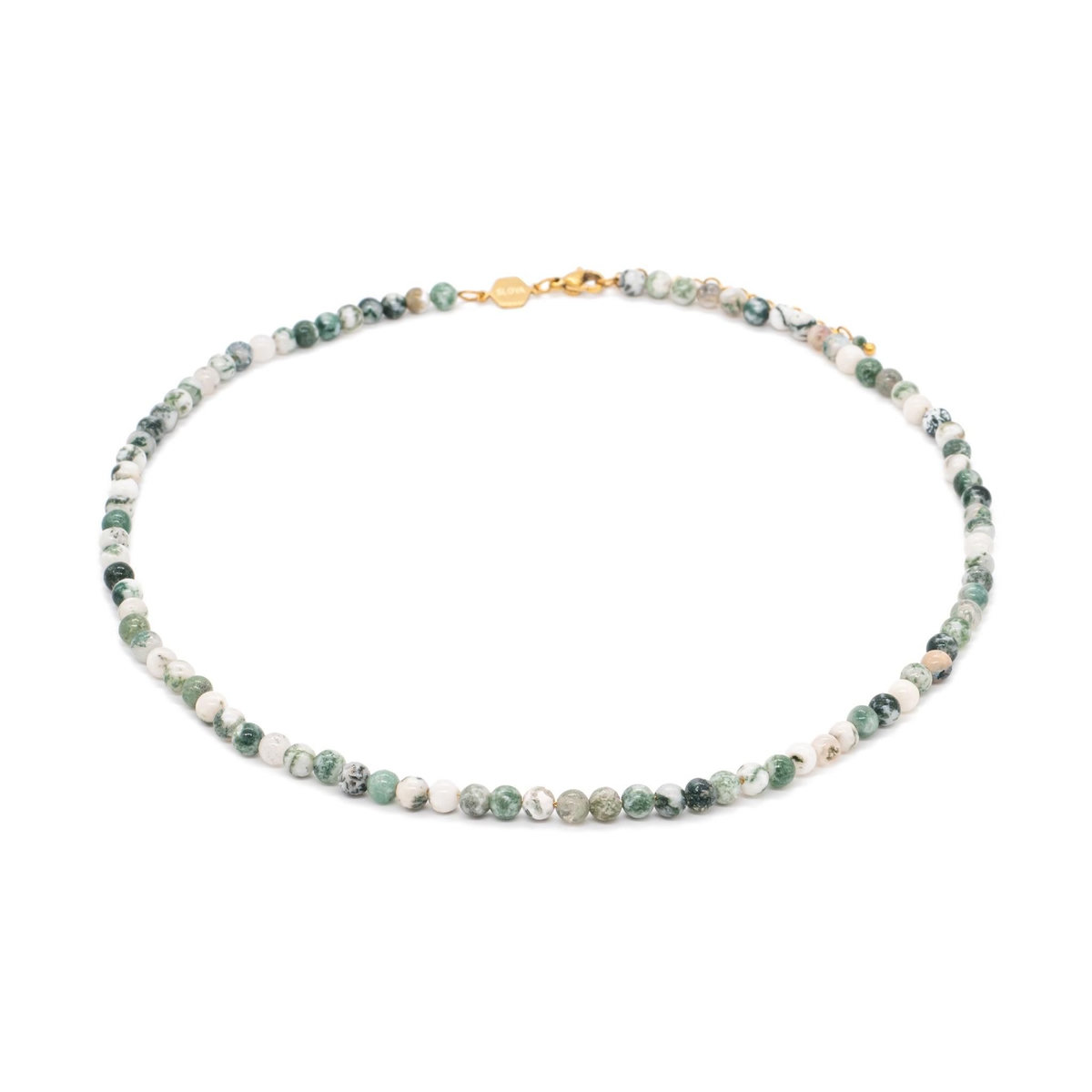 SLOYA Collier Serena en pierres Agate Arbre