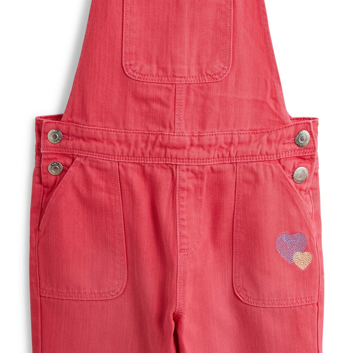 INEXTENSO Salopette denim rose fille 