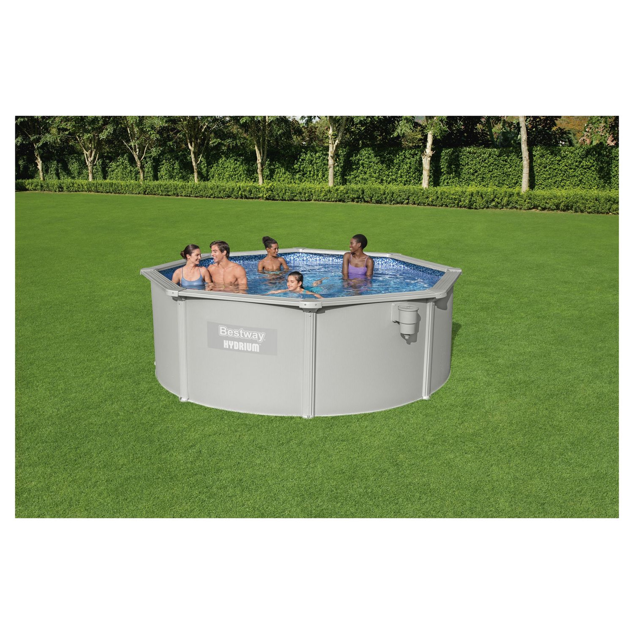 Voir la diapositive 1 : BESTWAY Piscine hors sol acier ronde - 3,6 x 1,20 m -  HYDRIUM
