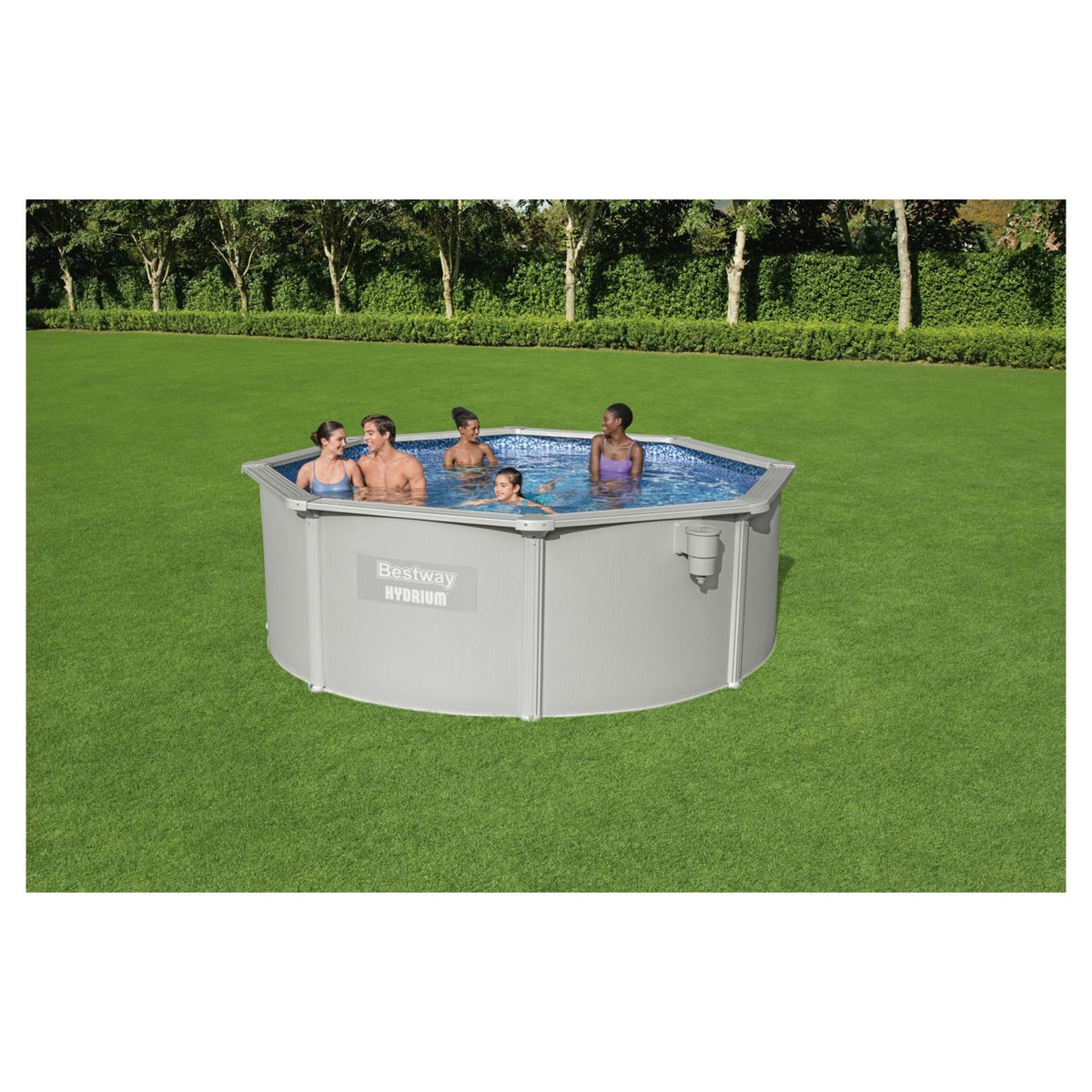 BESTWAY Piscine hors sol acier ronde - 3,6 x 1,20 m -  HYDRIUM