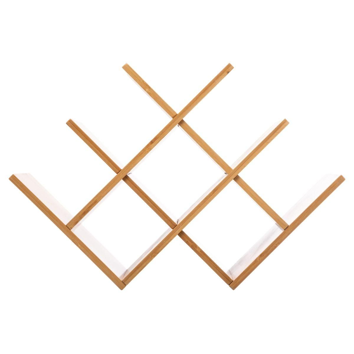 Porte-bouteilles 8 cases en bambou