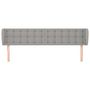 Voir la diapositive 3 : VIDAXL Tete de lit avec oreilles Gris clair 163x23x78/88 cm Tissu