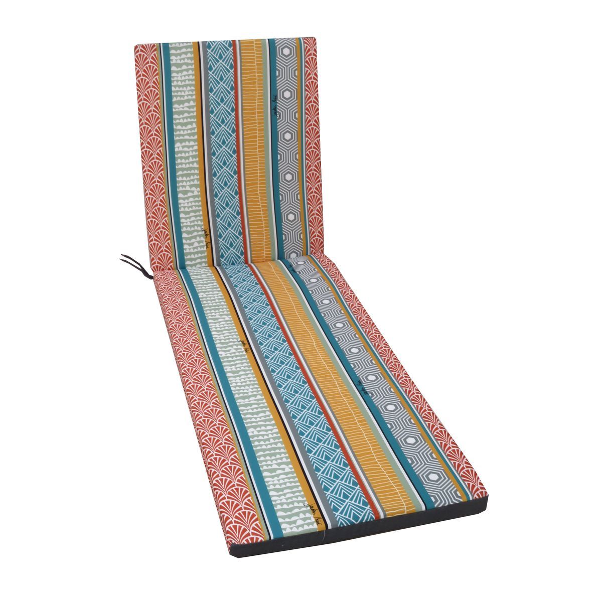 Jardin Privé Coussin pour bain de soleil 1860x570cm déhoussable multicolor MIX & MATCH