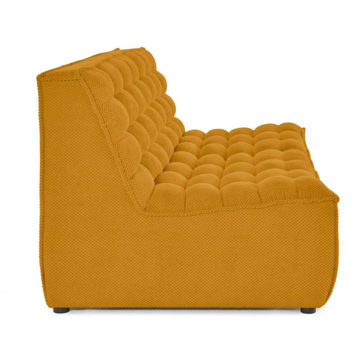 LISA DESIGN Ellie - canapé 3 places en velours texturé