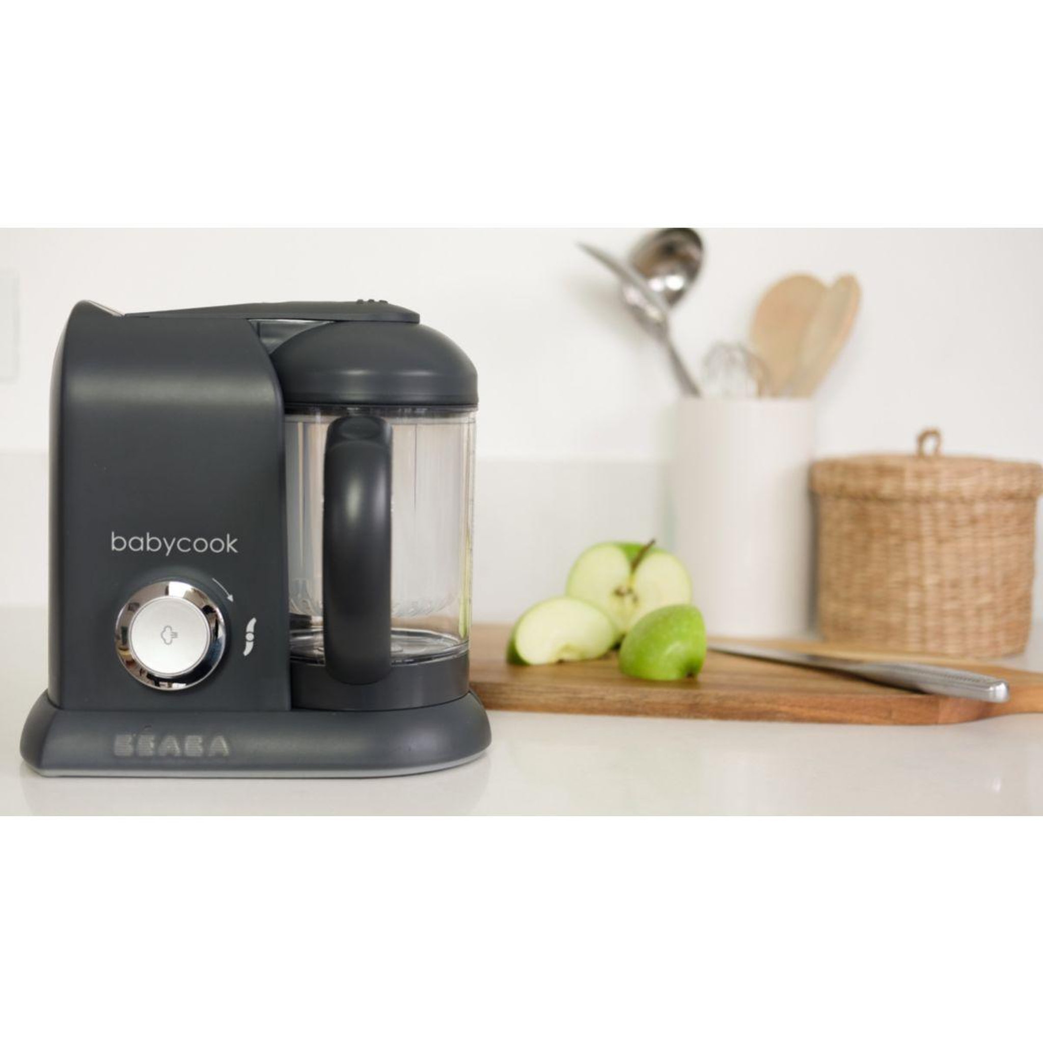 Voir la diapositive 3 : BEABA Mixeur cuiseur bébé babycook solo dark grey