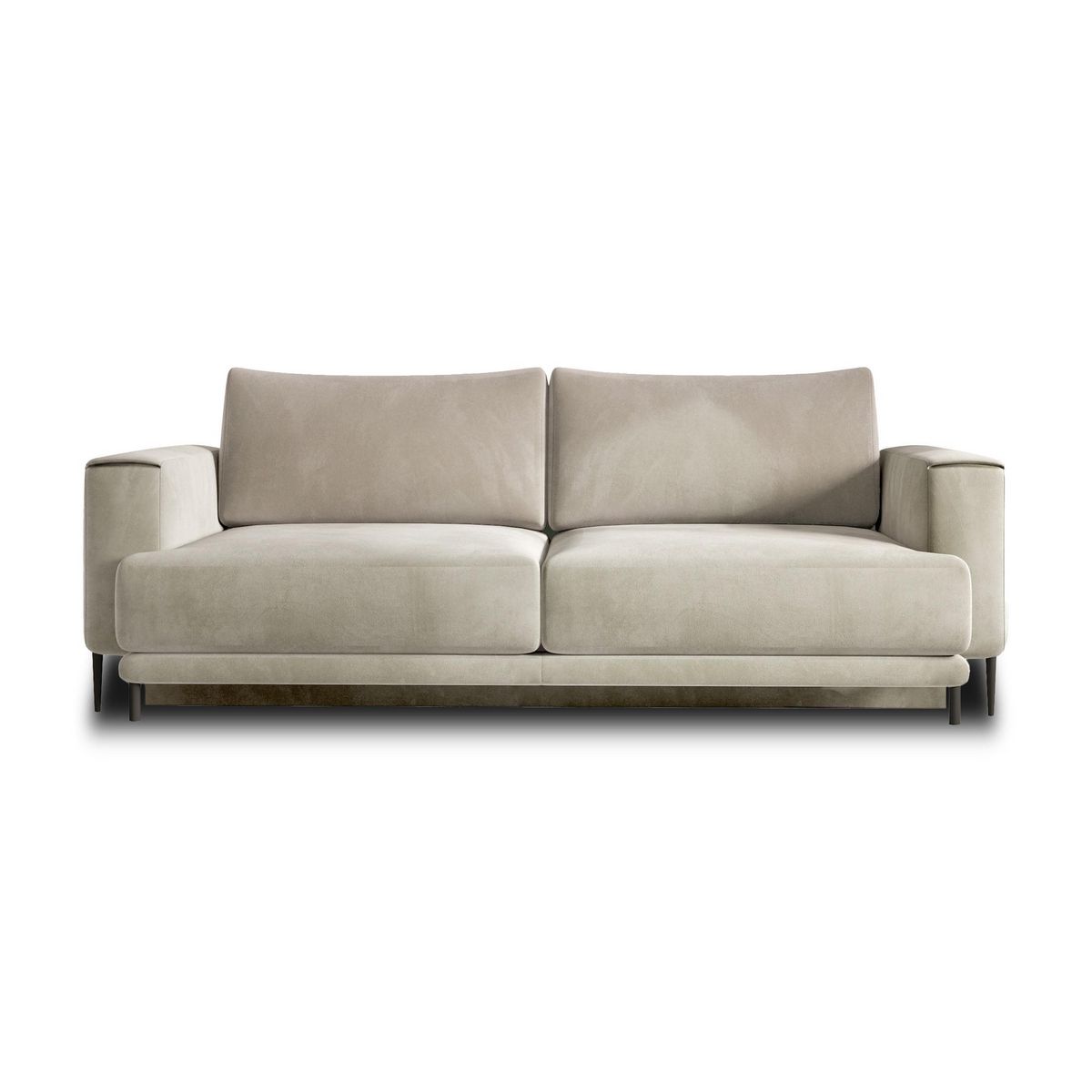 BEST MOBILIER Bucay - canapé 3 places - convertible avec coffre - en velours