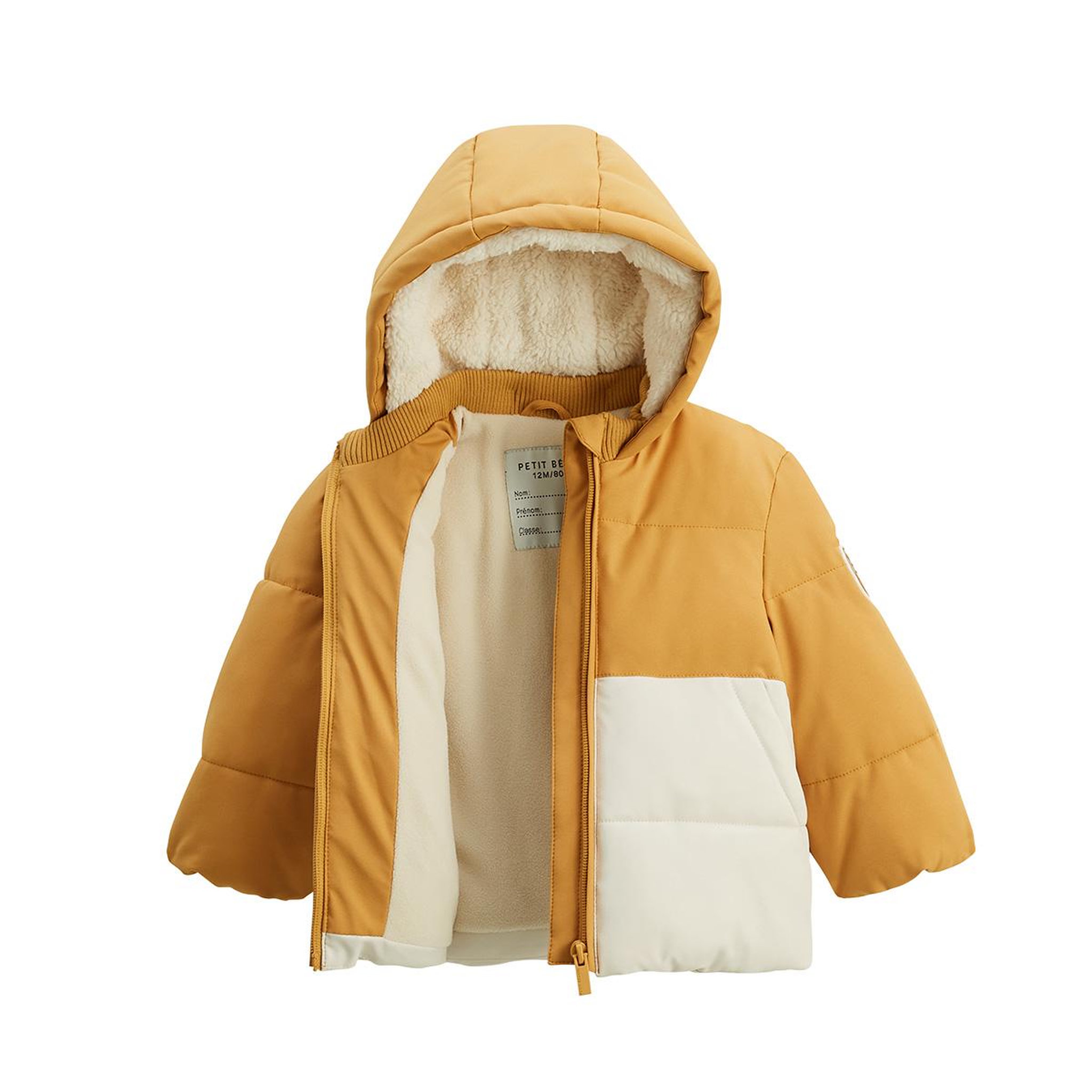 Voir la diapositive 3 : Petit Béguin Doudoune enfant imperméable doublée polaire avec capuche charly