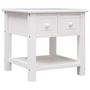 Voir la diapositive 1 : VIDAXL Table d'appoint Blanc 40x40x40 cm Bois de Paulownia